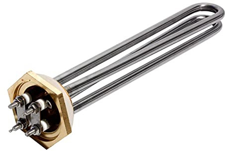 JINGERL 1 1/4 BSP Thread Water Immersion Heating Element For Solar System DC 24V/36V/48V 304SUS Tube + Copper Thread (Color : DC 24V, Size : 900W)