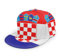Oaieltj Unisex Baseball Cap Erwachsene Teens Adjustable Snapback Flat Brim Baseball Cap Cool Hip Hop Hat, Flagge Kroatien, One size