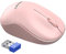 TECKNET Mouse Wireless, 3200 DPI Silenzioso Mouse Senza Fili Ottico con Ricevitore Nano USB per Laptop, MacBook, PC, Ufficio, Plug and Play, Rosa