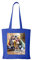 YONACREA - Sac Shopping - Tote Bag - Personnalisable avec le texte et la photo de votre choix - Une Face ou 2 Faces - BLEU