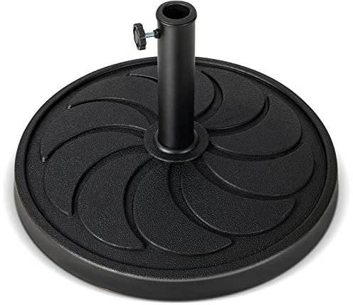 COSTWAY Soporte Sombrilla Terraza Exterior Apto 38mm 48mm, Base para Sombrilla de 14/18KG, Resina, Pie Sombrilla Jardin Terraza (54 x 34,5 cm)