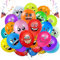 100pcs Smiley Luftballons Emotion Latex Luftballons 12 Zoll Luftballons Smiley Bunt Niedlich Lustige Luftballons Geburtstag Verschiedene Miene Laune Ballons für Geburtstag Party Deko