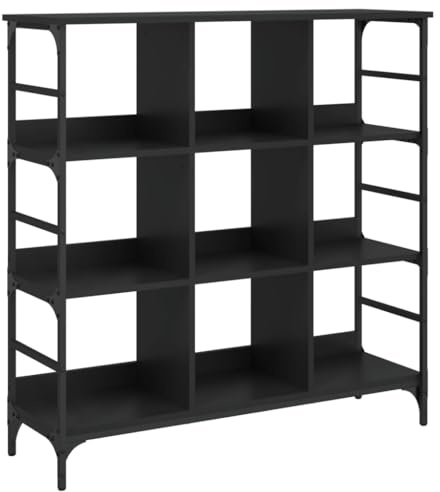 vidaXL Sideboard Schwarz 102x32x103,5 cm Holzwerkstoff