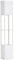 HOMCOM Floor Lamp with Shelves and Dual Light, Modern Corner Standing Lamp for Living Room, Bedroom, Bulb not Included, White
