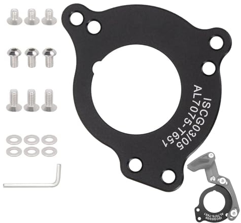 Kettenführungsadapter – Sitz-Tretlager-Adapter aus Aluminiumlegierung, Kettenumwandlung mit Schrauben, Fahrradkettenschutz