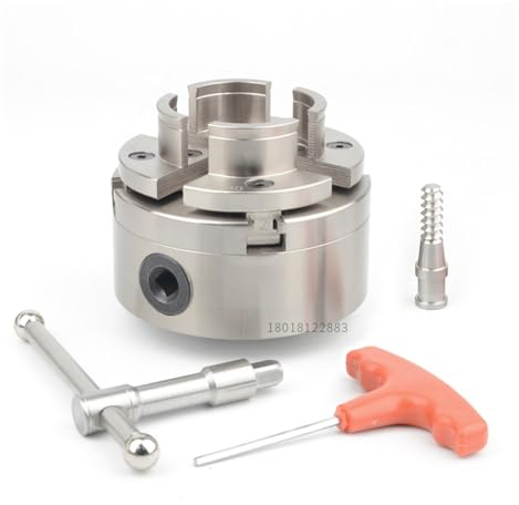 Drehlager WoodLathe Chuck Selbstzentrierendes 4-Backen-Holzdrehfutter 4 100 mm Holzdrehwerkzeuge Holzdrehmaschine Werkzeugmaschinen Zubehör(Pin Jaw)