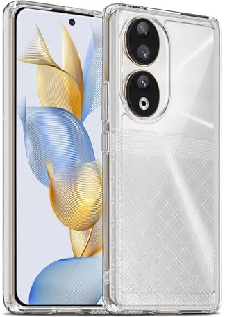 Liisooka Coque pour Honor 90 5G, Housse de Protection Antichoc, Anti-Jaunissemente, Anti-Rayures, Case Arrière Rigide en PC, Étui TPU Ultra-Mince, Transparente
