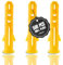 LEDSone 500 pezzi Set di tasselli gialli per muratura, assortiti, per mattoni, cartongesso, tasselli di espansione di varie dimensioni da 6 mm. Tasselli di espansione per muratura. (6mm)