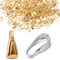 Giantree 400Pcs Pendant Clasp, Pinch Bail for Jewelry Making, Necklace Pendant Clasps Connectors Bails for Jewelry Making Pinch, Clip for Necklace Dangle Charm DIY Craft Making(Gold, Silver)
