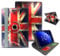 9 Inch Tablet Case Universal Fit, Premium PU Leather Flip Stand Cover Compatible With Most 9 Tablets - Rusty Old UK Flag 360