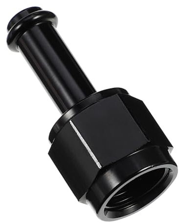 HEALLILY 1Stk Schlauchverbinder Benzintank für Benzin Servolenkungsflüssigkeit kraftstoffdruckregler kraftstoffpumpe Kupplung mit Innengewinde gerade Schlauchkupplung Aluminium 6061 Black