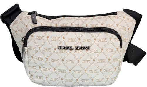 Karl Kani Signature Crossbody Bag Umhängetasche Gürteltasche (beige, one size)