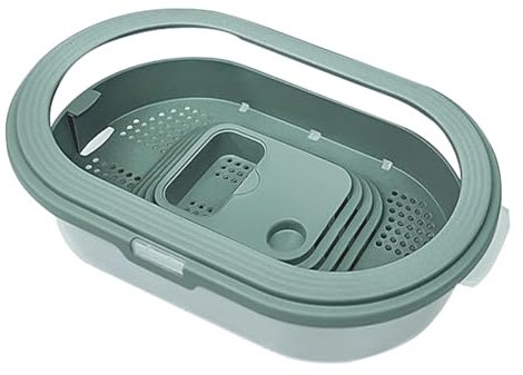 Hogvinnatil Piscina per tartarughe | Casa per rettili lavabile | Tartarughe di terra antifuga Acquario per granchi rettili alimentazione luogo di riposo Habitat