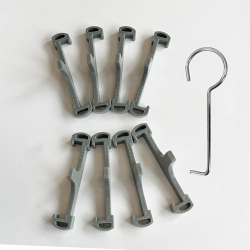 Only for Neodrain, Grey Plastic Clip Tile Tray Supporter,8 PCS | Only Fit Neodrain 18–72” Tile-Insert Linear Drain (2.75” Wide Channel) ，With lifting hook; incompatible with other brands