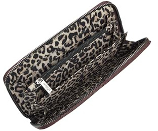 s.Oliver Portemonnaie aus Lederimitat mit Leo-Futter bordeaux ONESIZE