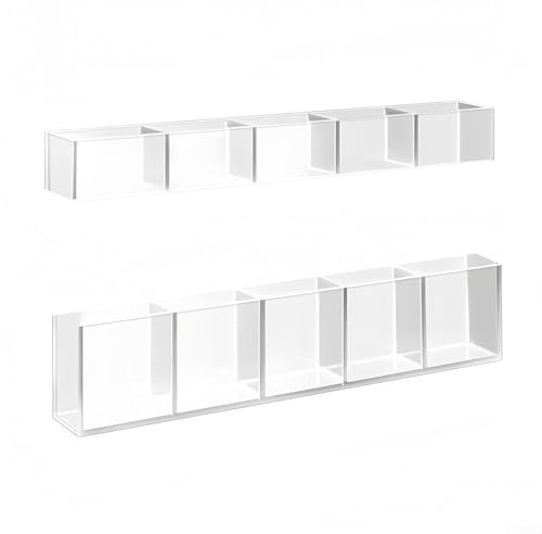 Transparenter Acryl-Strohhalm-Spender für Küche und Arbeitsplatz, platzsparende Halterung für Strohhalme, Essstäbchen, Löffel und andere Werkzeuge (5 Fächer)