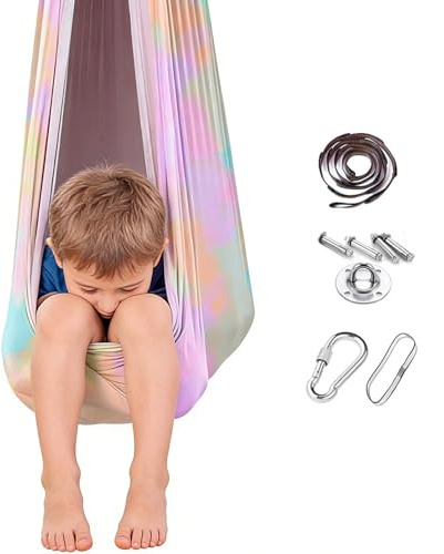 Generico Indoor Swing, Elastic Chair with High Load Capacity and Resistant, Swing Hammock – for , Living Room, Nursery, Calm and Relaxation