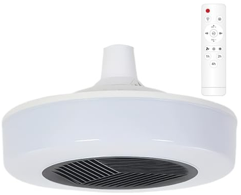 Uanqfegy Bathroom Heater Fan Light Combo – Ceiling LED Lights with Built-in Heater, Bathroom Ceiling Light Heating Fan with Remote Control