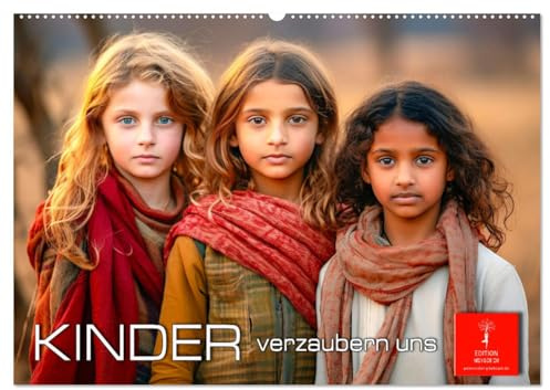 Kinder verzaubern uns (Wandkalender 2026 DIN A2 quer), CALVENDO Monatskalender: Den Charme und Zauber der Kindheit entdecken. (CALVENDO Menschen)