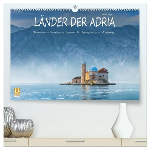Länder der Adria (hochwertiger Premium Wandkalender 2026 DIN A2 quer), Kunstdruck in Hochglanz: Ansichten aus den Ländern Slowenien, Kroatien, Bosnien und Herzegowina und Montenegro (CALVENDO Orte)