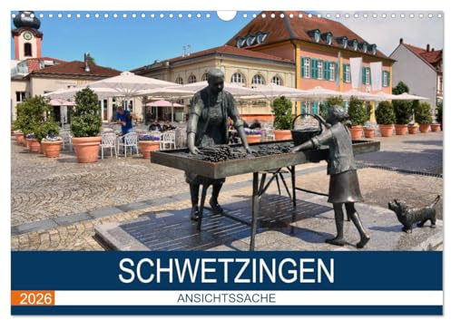 Schwetzingen - Ansichtssache (Wandkalender 2026 DIN A3 quer), CALVENDO Monatskalender: Spaziergang durch die Spargelstadt Schwetzingen (CALVENDO Orte)
