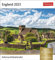 England Sehnsuchtskalender 2023. Fernweh in einem kleinen Kalender zum Aufstellen. Die schönsten Landschaften Englands als Postkarten in einem ... Aufhängen.: Wochenkalender mit 53 Postkarten