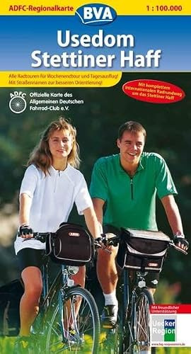 Usedom /Stettiner Haff: ADFC-Regionalkarte 1:100.000