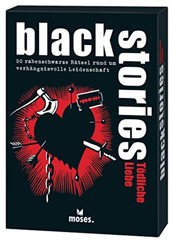 black stories Tödliche Liebe | 50 rabenschwarze Rätsel rund um verhängnisvolle Leidenschaft | Das Krimi Kartenspiel
