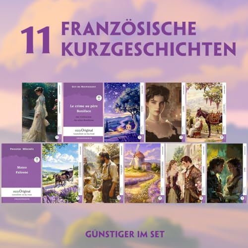 11 Französische Kurzgeschichten (11 Bücher + Audio-Online) - Frank-Lesemethode - Kommentierte zweisprachige Ausgabe Französisch-Deutsch, m. 11 Audio, ... - Französisch durch Eintauchen meistern