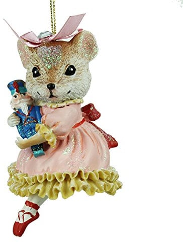 Gisela Graham Clara die Maus mit Nussknacker, 11 cm, Rosa