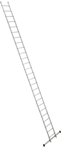 euroline | Sprossen-Anlegeleiter | Breite 410 mm | 26 Sprossen mit Traverse