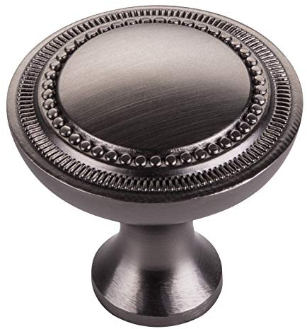 SOTECH Möbelknopf NORWIN Ø 32 mm Edelstahloptik matt dunkel | Schubladenknopf Kommodenknopf