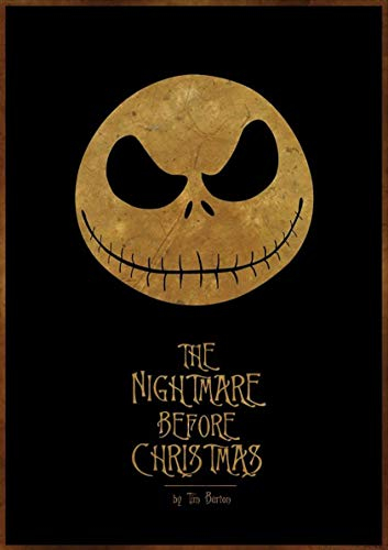 Poster Tim Burton Albtraum vor Weihnachten affiche cinéma Wandkunst
