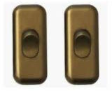 Faeg Coppia Interruttori passafilo 250v Oro