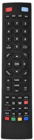 Yunir Mando a Distancia de Repuesto Universal para Alba Bush/para Technika/para Blaupunkt/para Sharp/para E-Motion Smart LED LCD TV