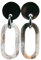 Feliss Damen Boho Ohrringe Ohrstecker hängend afrikanischer Schmuck aus 100% Horn. Große Ohrhänger in schwarz, kleines Geschenk. Hippie earrings aesthetic