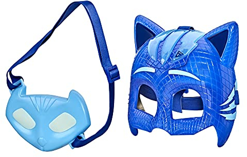 PJ Masks Catboy Luxus-Heldenmaske, Verkleidungsspielzeug, Maske mit Lichtern und Catboy-Amulett für Kinder ab 3 Jahren