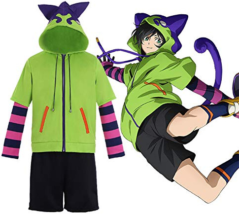 Jilijia SK8 The Infinity Cosplay Kostüm Anime Miya Full Set Uniform Hoodie Shorts Outfits Anime Anzug Rollenspiel Uniform Full Set SK8 the Infinity Cosplay Outfit