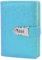 LanSun NectaRoy Lock Journal Lockable Refillable Diary, Writing Notebook Planner Organizer with Combination Lock, Gilliter Cover Travel Journal with Lock, 185x135mm