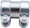 1 PC SHLPDFM Silver 55 x 95mm Compatible with Audi VW Seat Skoda Exhaust Pipe Sleeve Connector Clamp 1K0253141M Universal