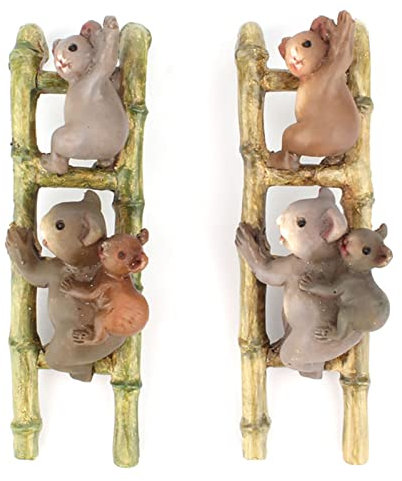 Loupsiy Pot Huggers pour fleurs, statues koalas grimpantes, décoration bord pour pot fleurs, figurines à suspendre pour jardin, cour, balcon