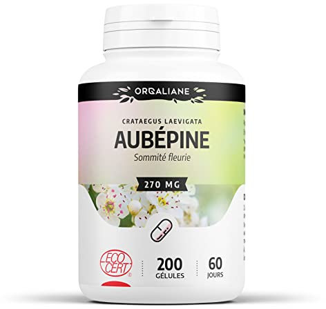 Aubépine 270 mg - 200 gélules - Certifié Ecocert
