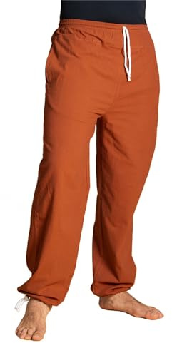 PANASIAM E-Pants lang, Baumwolle, fuchsrot, S