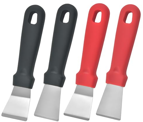 KXUSW 4 pcs Rascador Vitroceramica-Profesional Rasqueta Cocina-Raspador de Limpieza para Horno-Raspador de Limpieza de Campana Extractora-Raspador Confiable de Limpieza para la Cocina y El Hogar