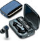 Auriculares M19 TWS inalámbricos con control táctil, auriculares Bluetooth para juegos, auriculares Bluetooth (negro, verdaderos inalámbricos) 140 horas de tiempo de reproducción
