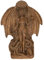 ZXPJUA Lilith Statue, Femme Fatale Göttin Statue, Mystery-Dekoration, Hexerei, Dämonenstatue, Altarbastelarbeiten, kreative Schreibtisch-Dekorationen (Holz)