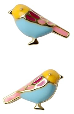 PACKOVE 1 Paar Vogel Ohrringe Ohrschmuck Frauen Ohrstecker Vögel Ohrringe Damen Ohrringe Vogel-Ohrringe Mädchen Ohrstecker Mädchen Ohrringe der Vogel goldene Ohrringe S925