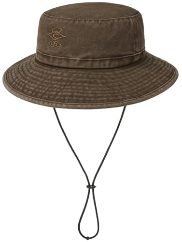 Rip Curl Searchers Mid Brim Stoffhut Baumwollhut Sommerhut Sonnenhut Fischerhut Anglerhut (One Size - braun)