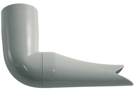 Marley Regenrinnen System Dachrinnenteile DN 53 Fallrohrsystem Grau RAL 7040 Dachrinnenset aus PVC (Speier)