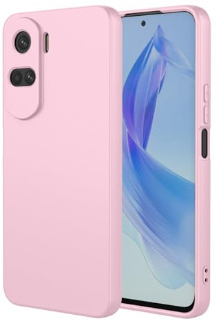 TEYYOS Cover per Honor 90 Lite, Morbida Silicone Liquido Morbido Case Caso, Tre Strati Antiurto Premium Proteggere Custodia, Rosa